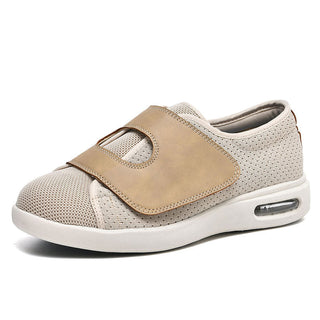 Sneaker Damen mit Klettverschluss in Beige