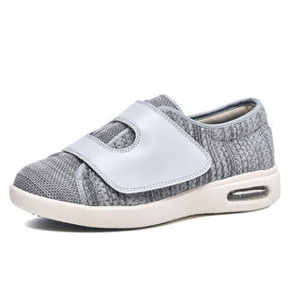 Sneaker Damen mit Klettverschluss in Grau