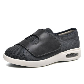 Sneaker Damen mit Klettverschluss in Schwarz