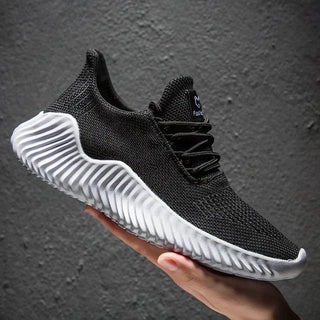 Sneaker Herren Atmungsaktiv mit Dämpfungin Schwarz