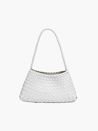 Schultertasche mit geflochtenem Detail