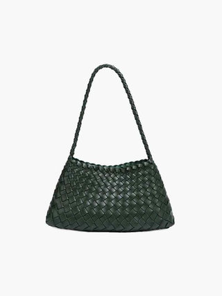Schultertasche mit geflochtenem Detail