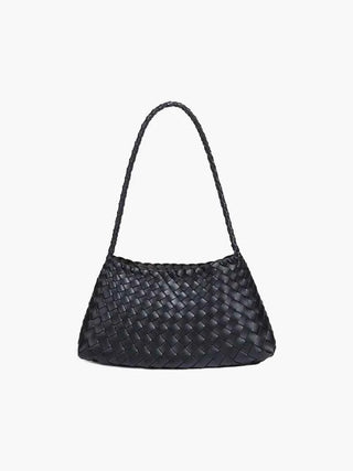 Schultertasche mit geflochtenem Detail