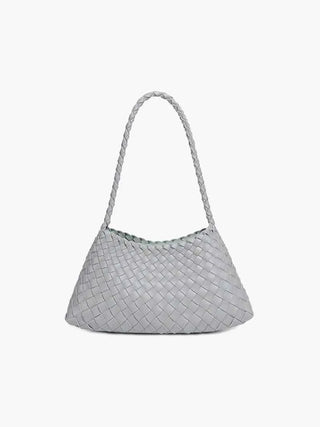 Schultertasche mit geflochtenem Detail