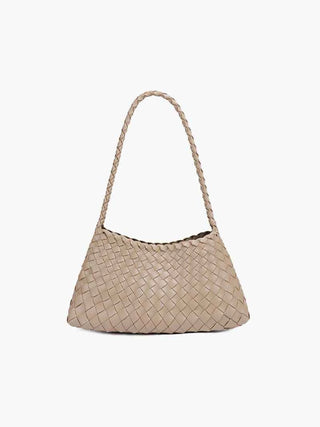 Schultertasche mit geflochtenem Detail