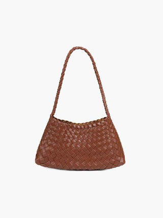 Schultertasche mit geflochtenem Detail