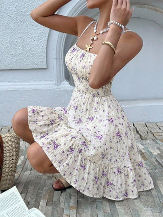 Sommerkleid Damen Mini Blumenkleid A-Linie-Cecile Lavelle-Cecile Lavelle