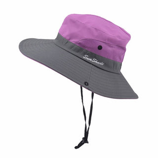 Sonnenhut Damen UV Schutz mit breiter Krempe-Cecile Lavelle-Lila-Eine Größe-Cecile Lavelle