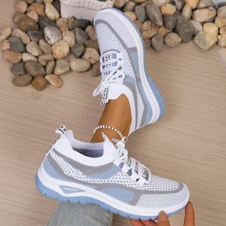 Sportliche Damen Sneaker Mit Komfortabler Sohle-Sneakers-Cecile Lavelle-Blau-36-Cecile Lavelle