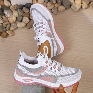 Sportliche Damen Sneaker Mit Komfortabler Sohle-Sneakers-Cecile Lavelle-Hellrosa-36-Cecile Lavelle