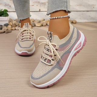 Sportliche Damen Sneaker Mit Komfortabler Sohle-Sneakers-Cecile Lavelle-Rosa-36-Cecile Lavelle