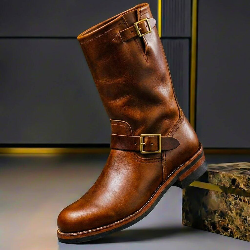 Stiefel Herren mit Schnallen Vintage