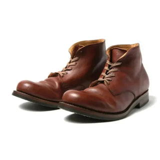 Stiefeletten Herren in Lederoptik in Braun