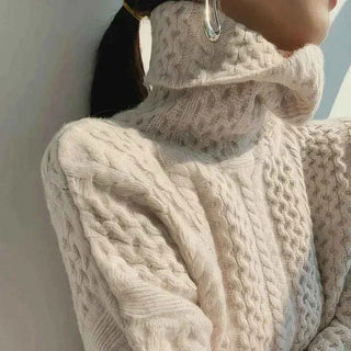 Oversize-Rollkragenpullover mit weitem Schnitt