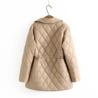 Taillierte Steppjacke Damen Elegant - Cecile LavelleSchwarz