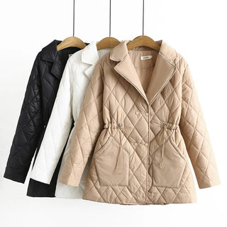 Taillierte Steppjacke Damen Elegant - Cecile LavelleSchwarz