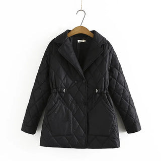Taillierte Steppjacke Damen Elegant - Cecile LavelleSchwarz