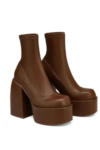 Plateau Stiefeletten Damen
