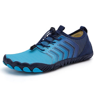 Wasserschuhe Herren mit Schnellverschluss und Profilsohle-Walking Shoes-Cecile Lavelle-Blau-36-Cecile Lavelle