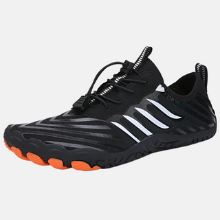Wasserschuhe Herren rutschfest mit Schnellverschluss-Walking Shoes-Cecile Lavelle-Orange-35-Cecile Lavelle