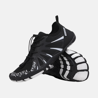 Wasserschuhe Herren rutschfest mit Schnellverschluss-Walking Shoes-Cecile Lavelle-Schwarz-35-Cecile Lavelle