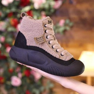 Winter Sneaker Damen Gefüttert  in Beige