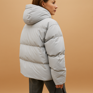Winterjacke Damen Puffer mit Stehkragen