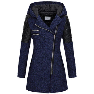 Wintermantel Damen Lang mit Kapuze