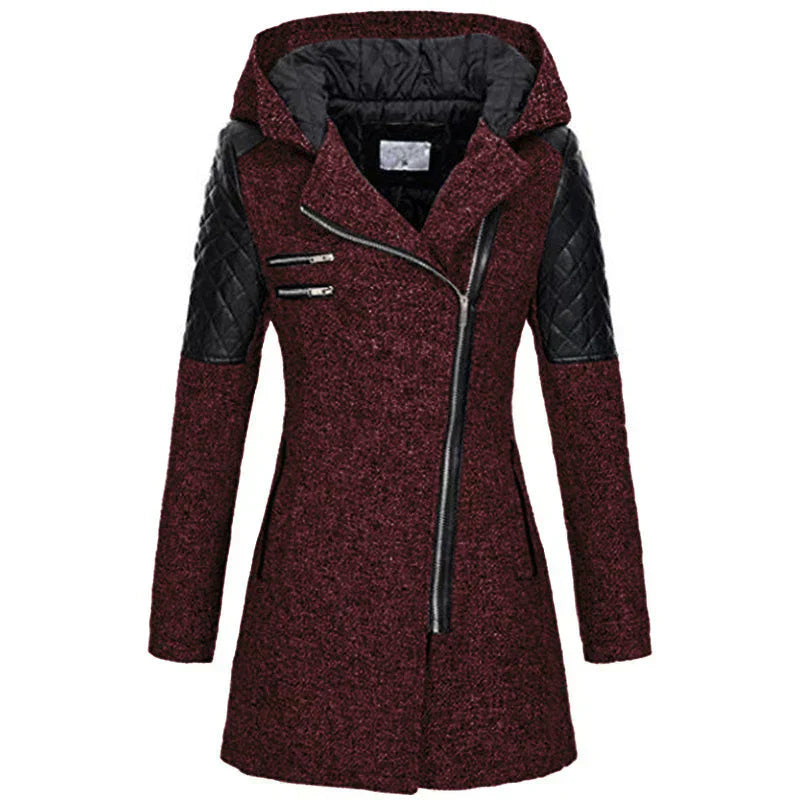Wintermantel Damen Lang mit Kapuze