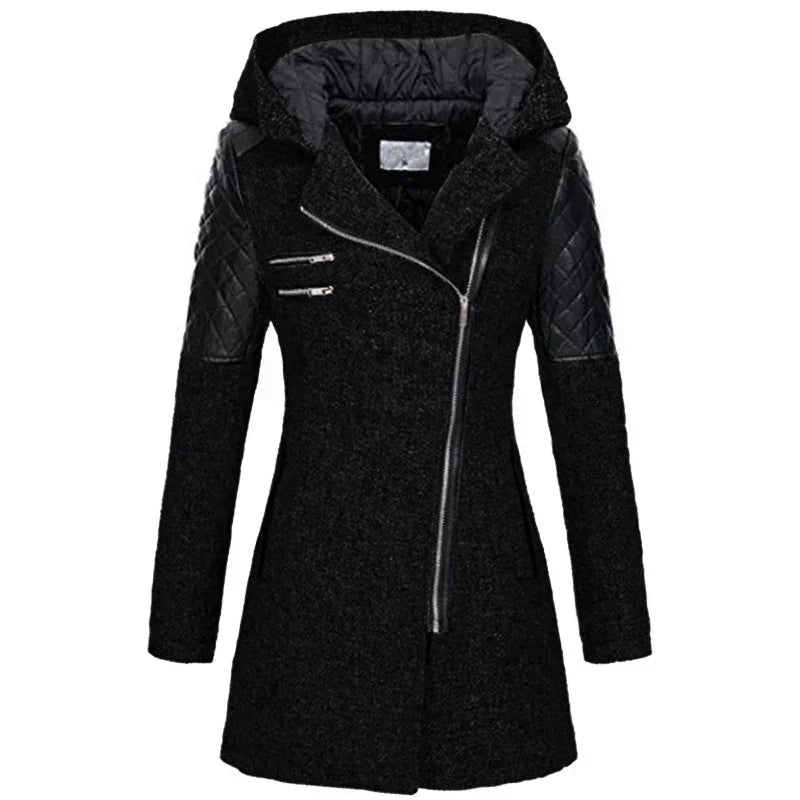 Wintermantel Damen Lang mit Kapuze