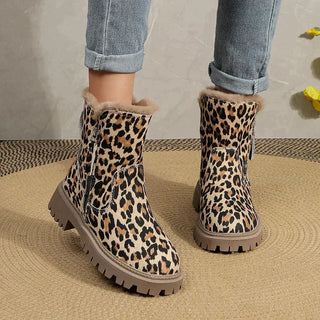 Winterstiefel Damen mit Leopardenmuster Léopard