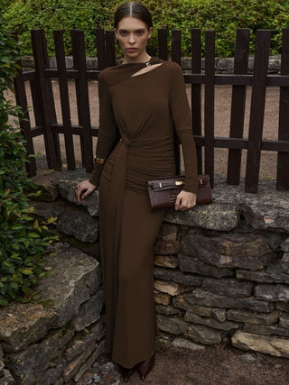 Abendkleid Lang Elegant Hochzeitsgast - Cecile LavelleBraun