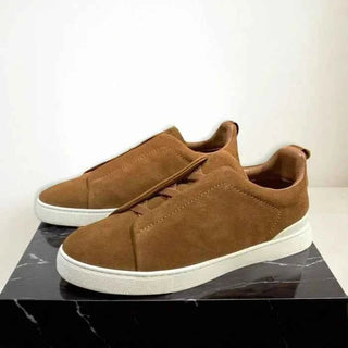 Alltagstaugliche Leder Sneaker - Cecile LavelleBraun