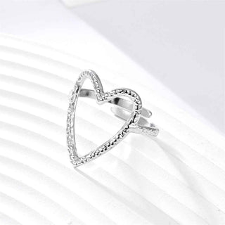 Amelia – Offener Herzring in Gold oder Silber - Cecile LavelleSilber