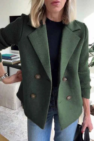 Damen Blazer Strickärmel Elegant