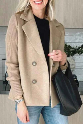 Damen Blazer Strickärmel Elegant