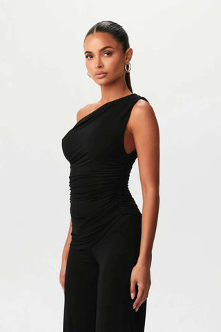 Asymmetrisches Zweiteiler - Set - Cecile LavelleSchwarz