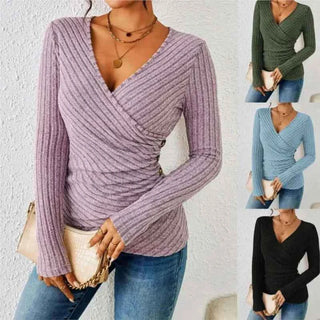 Damen Top Langarm Elegant