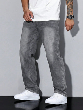Baggy Jeans Herren Loose Fit - Cecile LavelleGrau