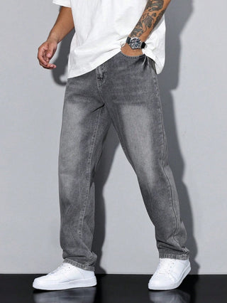 Baggy Jeans Herren Loose Fit - Cecile LavelleGrau