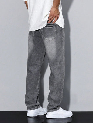 Baggy Jeans Herren Loose Fit - Cecile LavelleDunkelgrau
