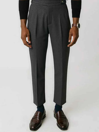 Klassische Wollhose mit Bundfalten Herren