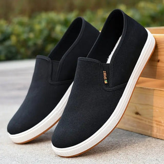 Bequeme Herren Komfortsohle Sneaker Zum Reinschlüpfen - Cecile LavelleBlau