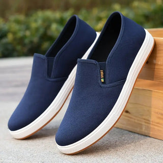Bequeme Herren Komfortsohle Sneaker Zum Reinschlüpfen - Cecile LavelleBlau