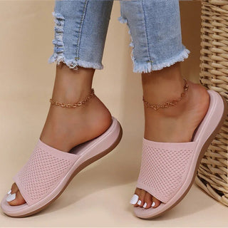 Bequeme Slide - Sandalen Damen - Cecile LavelleHellrosa