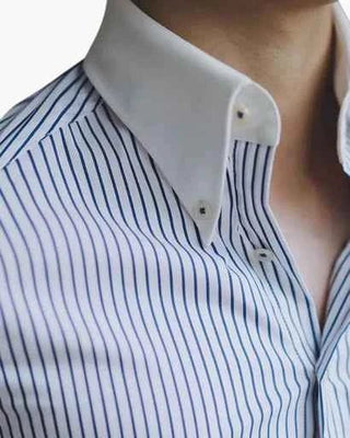 Blau Weiß Gestreiftes Hemd - Cecile LavelleBlau - Weiß