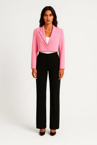 Blazer Damen Kurz Elegant - Cecile LavelleRosa