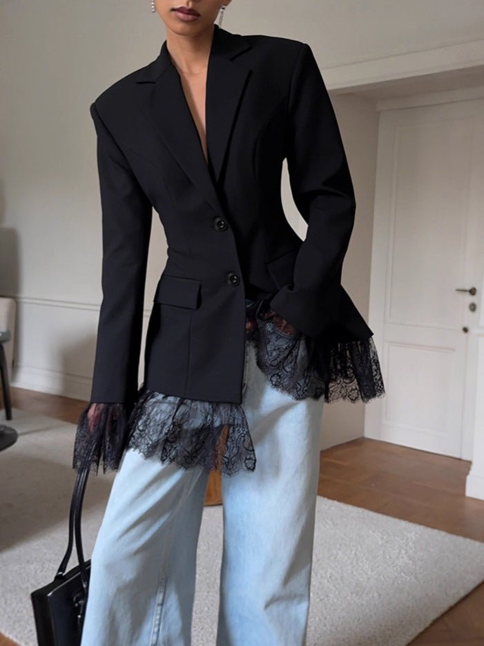 Women's Blazer with Lace, Tailored