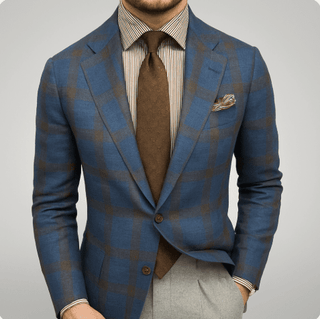 Blazer Herren Slim Fit - Cecile LavelleBlau