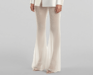 Blazer Meshhosen Set - Cecile LavelleWeiß